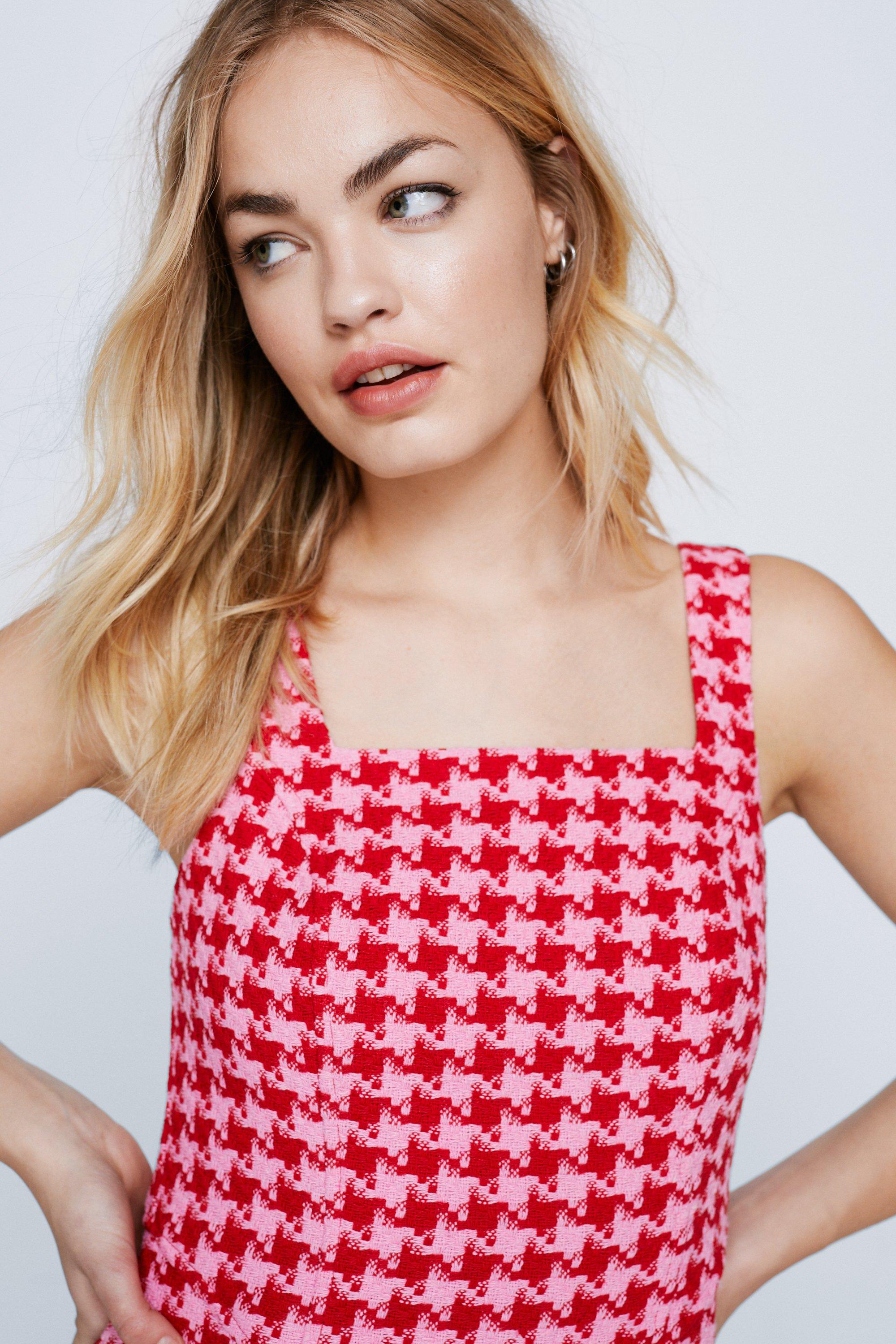 Tailored Boucle Mini Dress Nasty Gal